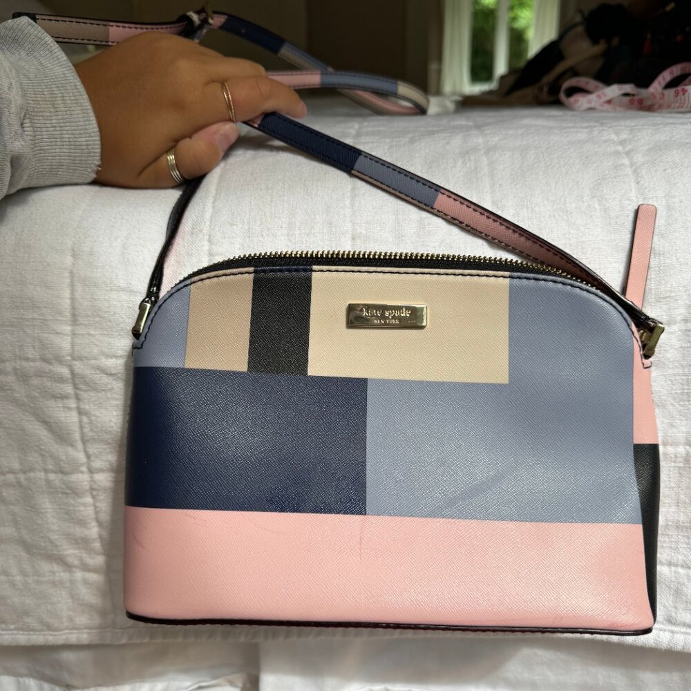 Kate Spade Patchwork Pattern Shoulder Bag With Lo… - image 3